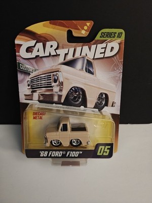 Car Tuned '68 Ford F100 Series 10 Diecast Pickup Truck BEIGE Customs #05