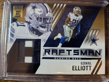 2021 Donruss Elite Ezekiel Elliott Craftsman Game Jersey Patch /99 #CJ6 Cowboys