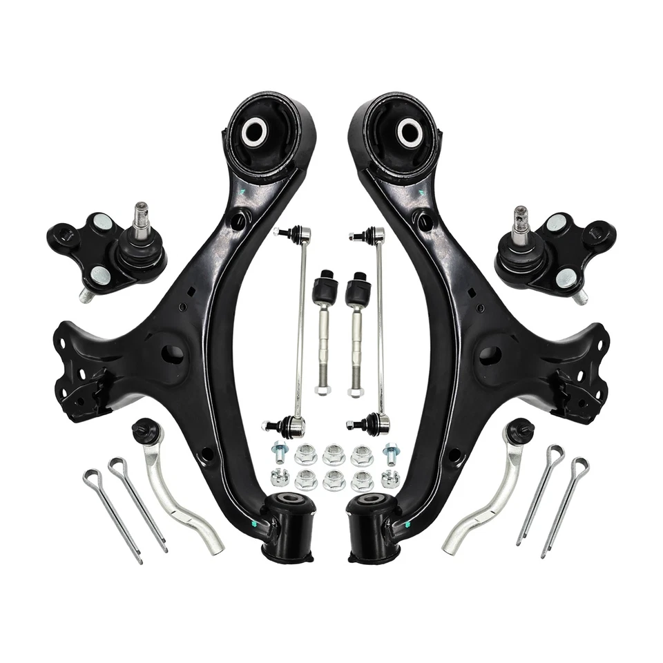 Front Lower Control Arms w/ Ball Joint Sway Bars For 2012-2015 Honda Civic 1.8L - Image 2 of 4