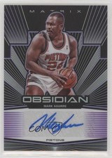 2019-20 Panini Obsidian Matrix Electric Etch Purple 51/75 Mark Aguirre Auto e3g
