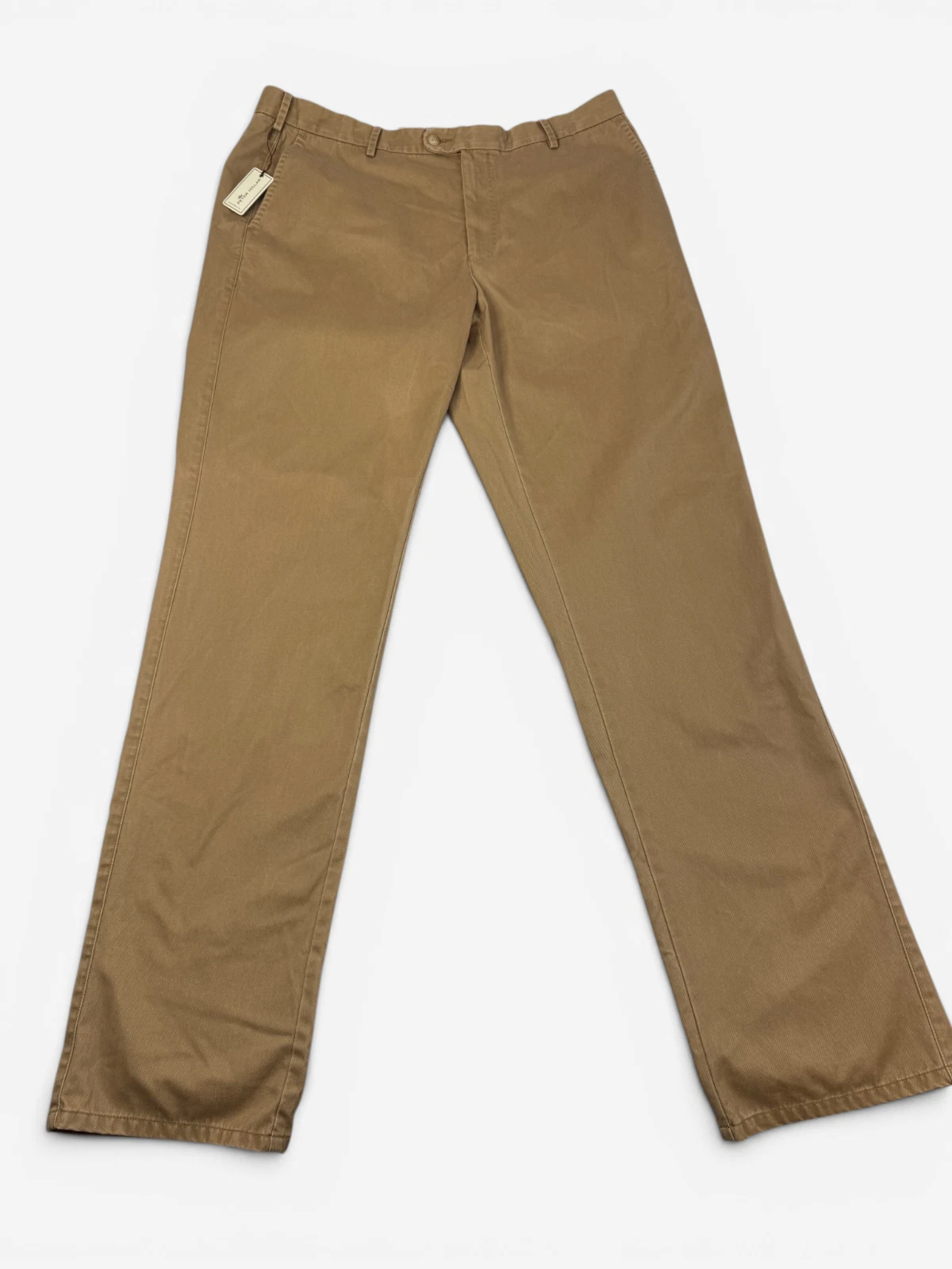 Peter Millar Chino Pants Mens 38 x 35 British Tan Straight Leg MCOB84 NWT