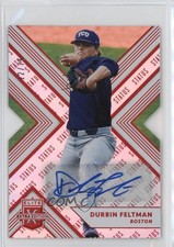 2018 Panini Elite Extra Edition Status Red Die-Cut 12/75 Durbin Feltman Auto s3g