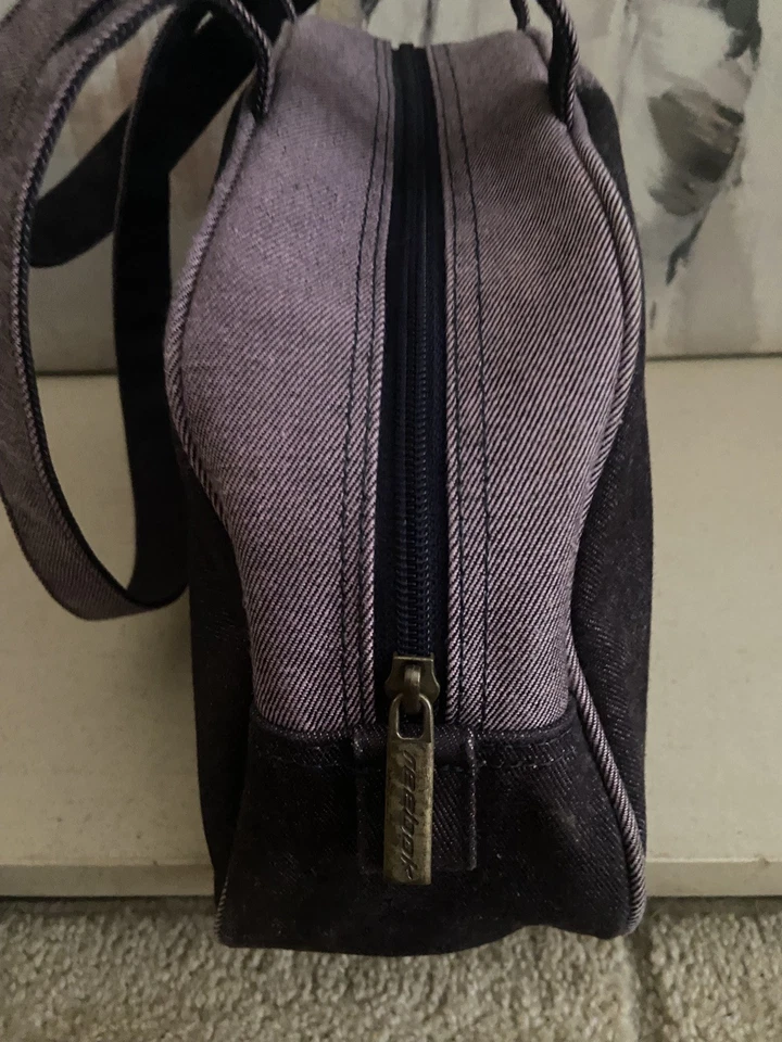 Vintage Y2K Womens Reebok Duffel Bag Purple/Pink 100% Cotton Small Gym Bag - Image 4 of 4