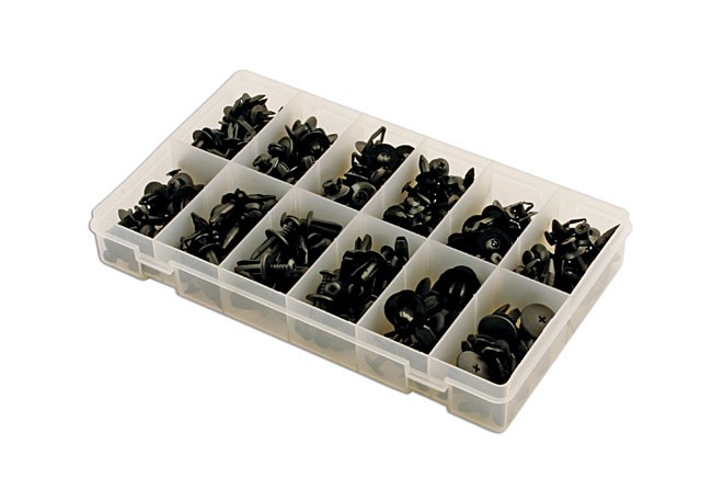 CONNECT 36044 Assorted Screw Rivet Trim Fixing Kit 240 Pieces Automotive Trim
