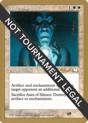 Aura of Silence - 1998 Brian Hacker (WTH) (SB) - Light Play MTG