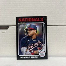 2024 Topps Heritage High Number BLACK Refractor Dominic Smith #78 /75