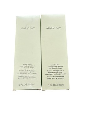 New Lotion for Feet & Legs 3oz Full Size Lot of 2 Mary Kay Mint Bliss Energizing