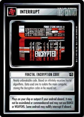 Star Trek CCG Fractal Encryption Code - First Contact