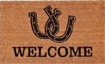 oway Mills 121721729 Horseshoe Wele Doormat