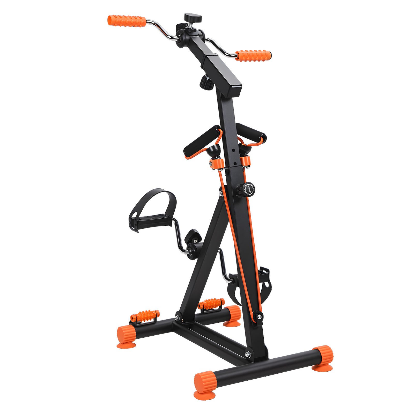 Exercise Bike with Foot Massage Function Adjustable Fitness Equipment for Senior