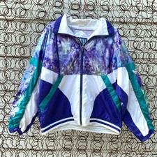Vintage 80s 90s windbreaker track suit East West SMALL