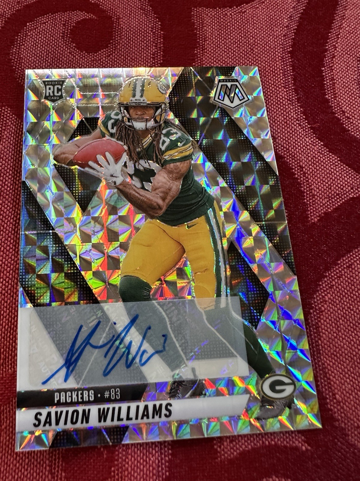 Savion Williams Panini Mosaic #303 Autograph