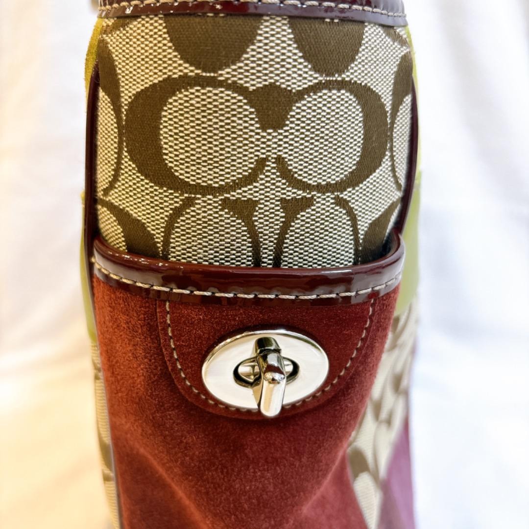 Beautiful Condition Rare COACH Patchwork Tote Bag… - image 7