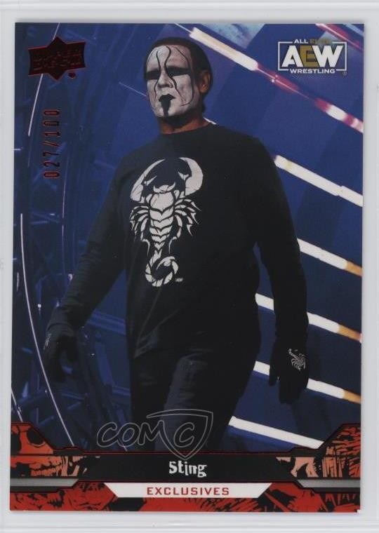 2023 Upper Deck AEW All Elite Wrestling Exclusives 27/100 Sting #44 0c2