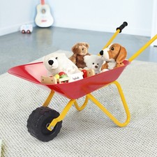 Kids Metal Wheelbarrow Children's Size Ourdoor Garden Backyard Play Toy Red
