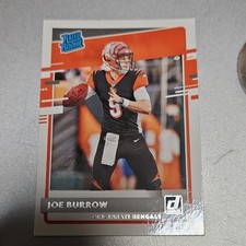 Panini Donruss Joe Burrow Cincinnati Bengals Rated Rookie Card #301 NFL 2020. rookie card picture