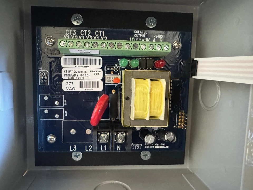 Kit interior Leviton 1000 Submetro 277V 200A 1P/2W con 1 corriente de núcleo dividido 1K277-2W Foto 4 de 4