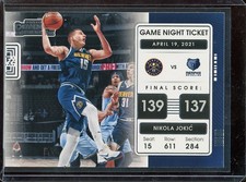 2021-22 Panini Contenders #16 Nikola Jokic Game Night Ticket