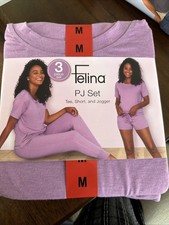 NWT Felina Ladies' 3-piece Lounge Set Pink size Medium