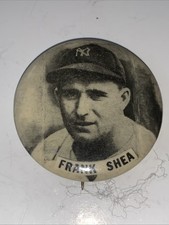 Vintage 1940’s Frank “Spec” Shea NY Yankees PM10 Pin