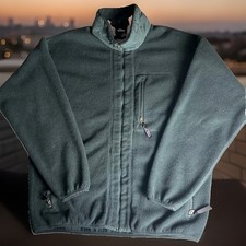 Vintage Patagonia Synchilla Men's Size XL Full Zip Fleece Jacket Green USA Made