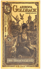2025 Arizona 1/2 Goldback *ALPHA SERIES* (Fides, Faith)