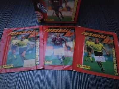 3 versiegelte Packungen Panini Fußball 97 (Deutsche Bundesliga) Sticker