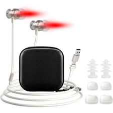 Red Light Therapy Device for Ears, 650nm USB Rechargeable Ear Therapy for Soothe