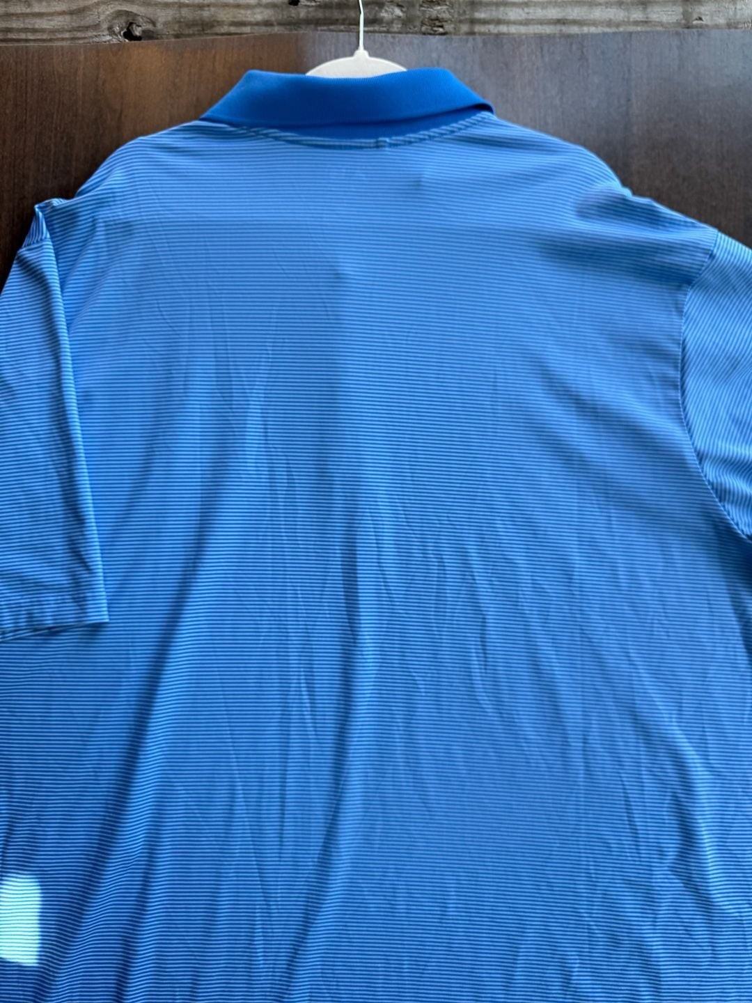 Adidas Golf Men's 2XL Climalite Blue Striped Short Sleeve Polo Shirt image 7