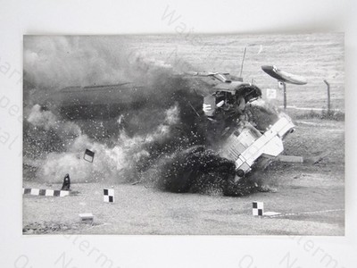 Zugunglück Atomaufpralltest £1,25 Millionen zugehörige Zeitungen 1984 Foto