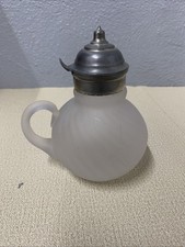 Vintage Foggy Syrup Pitcher