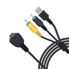 USB AV Data Sync Charge Cable for Sony VMC-MD1 DSC-W70 H9 DSC-W120 W90 T700 P150