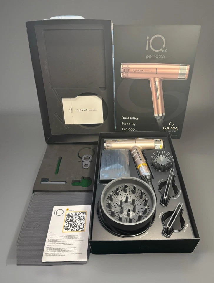 ДЕФЕКТНЫЙ GAMA GAMA ИТАЛИЯ ПРОФЕССИОНАЛЬНЫЙ ФЕН IQ2 Perfetto Rose Gol G3D - Изображение 3 из 4
