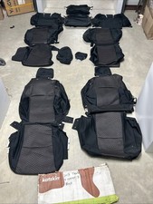 2013 Toyota 4runner 3 Row Oem Seat Clothes - Full Set - Black Red Acc. 2013 Toyota 4runner 3 Row Oem Seat Clothes - Full Set - Black Red Acc.