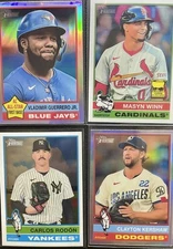 2025 Topps Heritage CHROME  [ Base, SP's, & Refractors ] Pick Your Card!