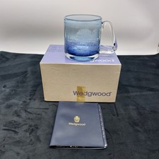 Wedgwood Etched Blue Glass Tankard Bicentenary of Trent & Mersey Canal 1977 Box