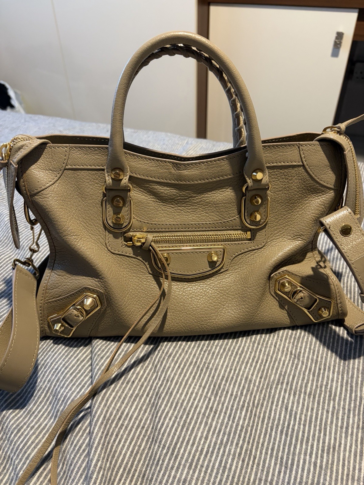 Balenciaga City Bag Beige Latte