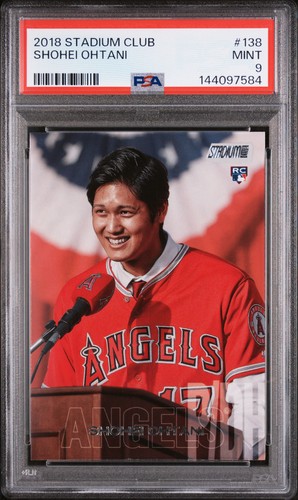 2018 STADIUM CLUB #138 SHOHEI OHTANI ROOKIE RC PSA 9