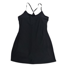 Outdoor Voices Women's Scoop Neck Exercise Mini Dress (Black Beauty, XL)