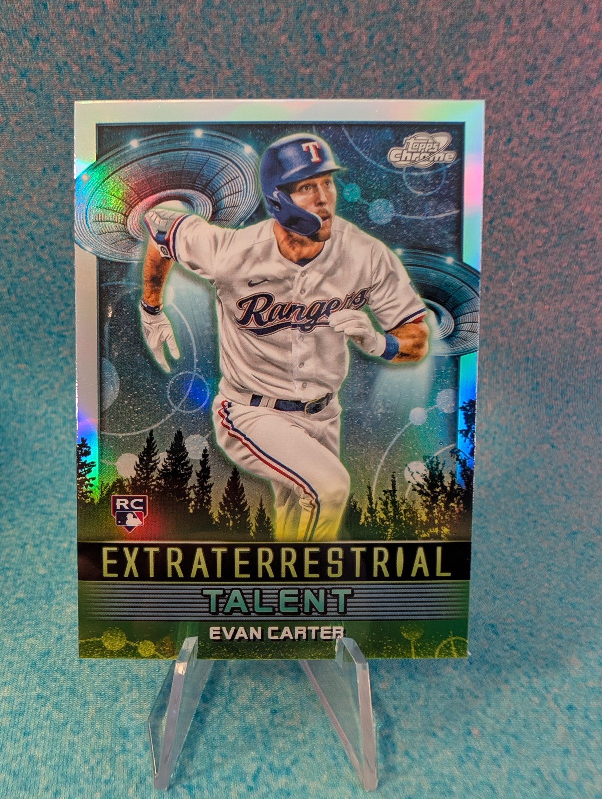 2024 Topps Chrome Cosmic #ET-19 Evan Carter Extraterrestrial Talent