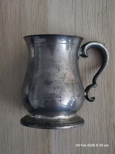 vintage  English Pewter Tankard England Rustic Vintage Mug 