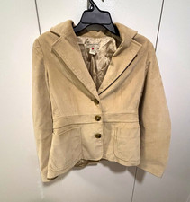 Banana Republic Women's Beige Stretch Lined Button-Front Blazer Jacket Size 6