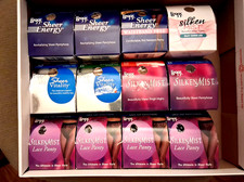 Lot of 12 Leggs Size B Sheer Energy Silken Mist Sheer Vitality Pantyhose