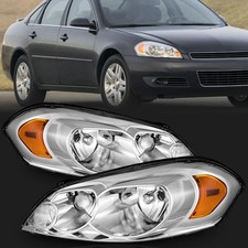 Pair Headlights Left Right For 2006-2013 Chevy Impala 2006-2007 Monte Carlo