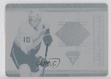 2011 Panini Titanium Game-Worn Gear Printing Plate Cyan 1/1 Corey Perry #81 0c3