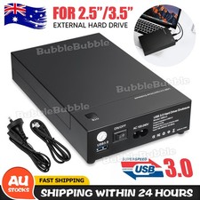 2.5/3.5 inch SATA External USB 3.0 Hard Drive Case Enclosure HDD Disk Notebooks