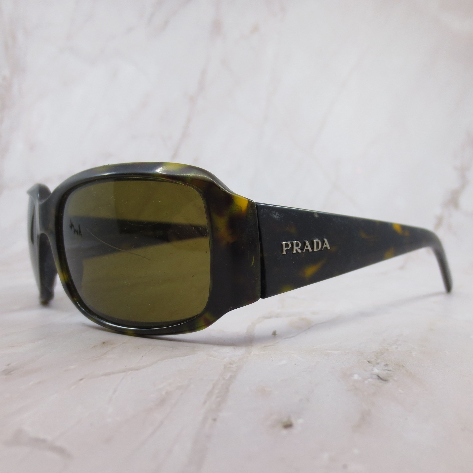 Prada SPR 12H Tortoise Shell Rectangular Sunglass… - image 6