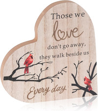 Sympathy Gift Memorial Wooden Heart for Loss of Loved One Remembrance Bereavemen