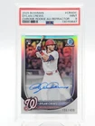 DYLAN CREWS 2025 BOWMAN CHROME REFRACTOR ROOKIE AUTO /499 #CRA-DC PSA 9 Q1725