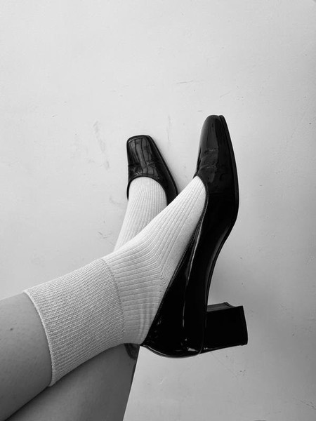 Women Bruno Magli Heels Black Leather 38.5 #450A